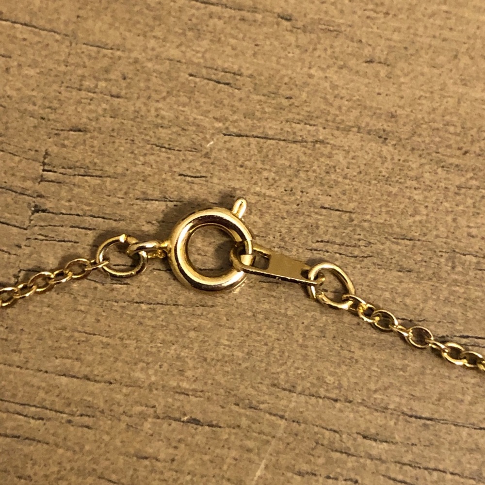 Gold Tone Heart Pendant Necklace - Picture 5 of 9